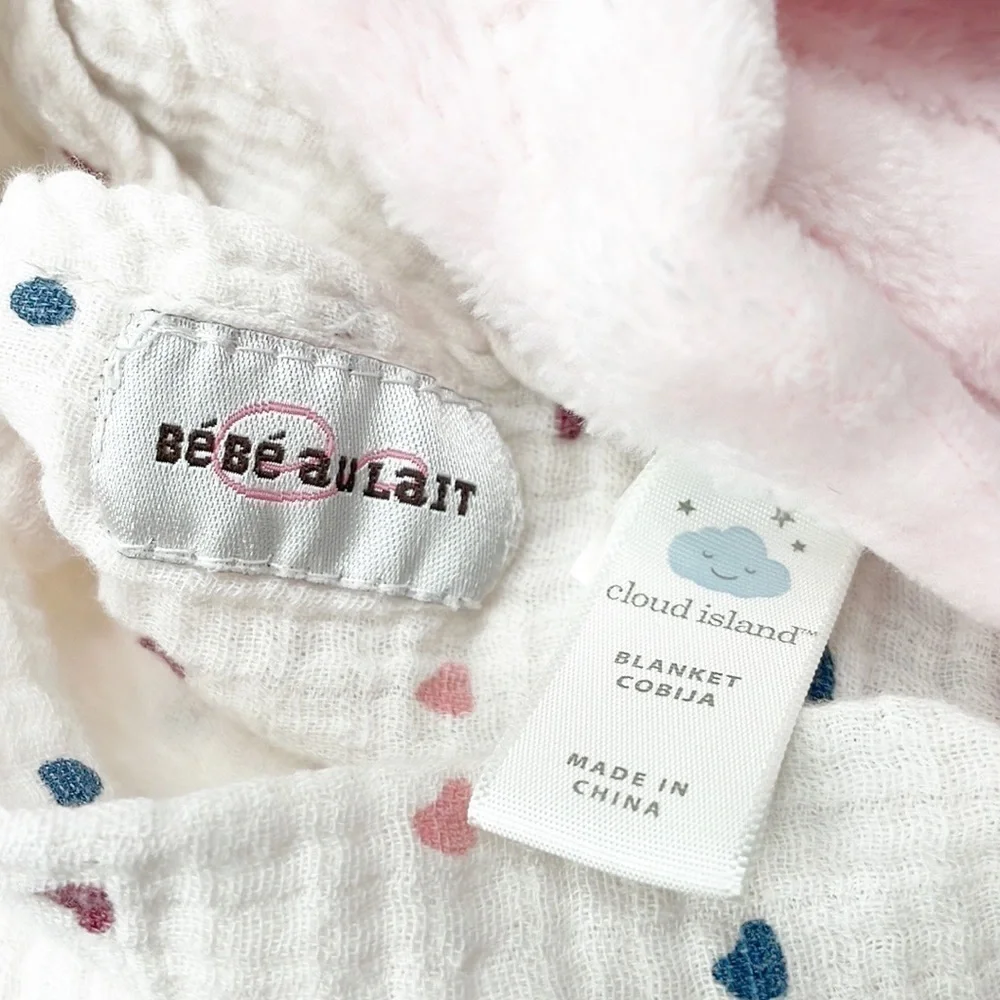 Cloud Island & Bebe Aulait baby girl blankets